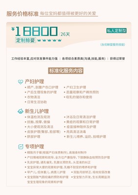 成都月嫂-5星级月嫂服务价格表
